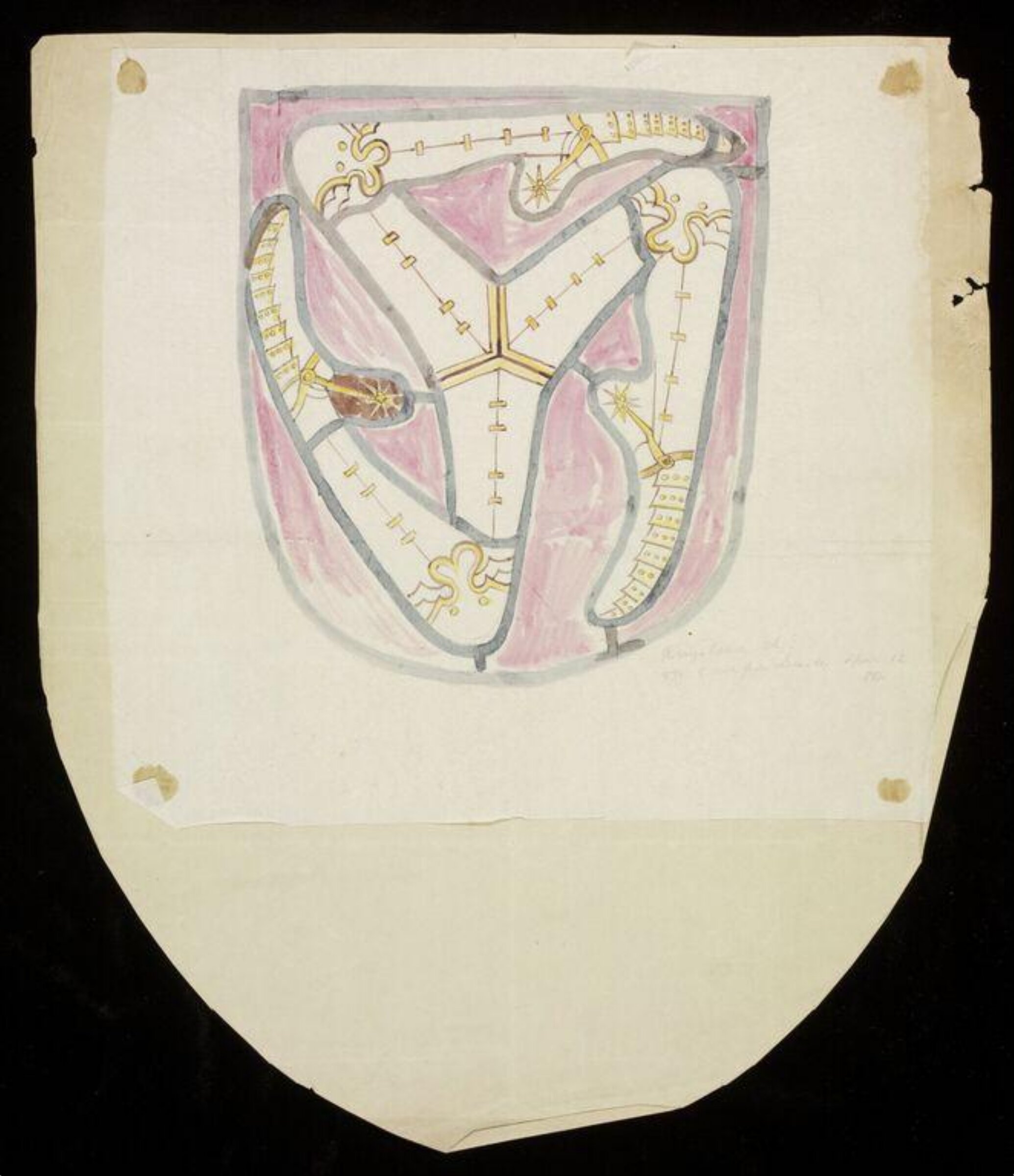 Drawing, John Gregory Crace, 12/04/1866