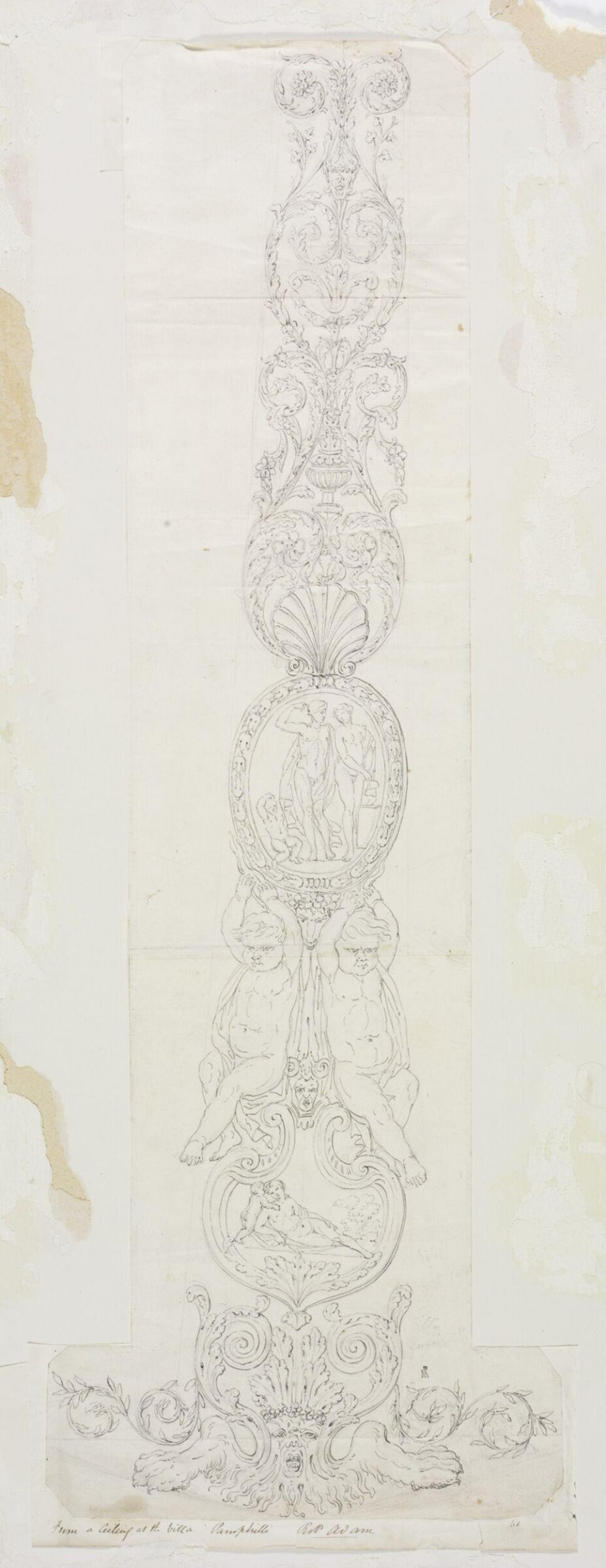 Drawing, Robert Adam, c. 1748-1792