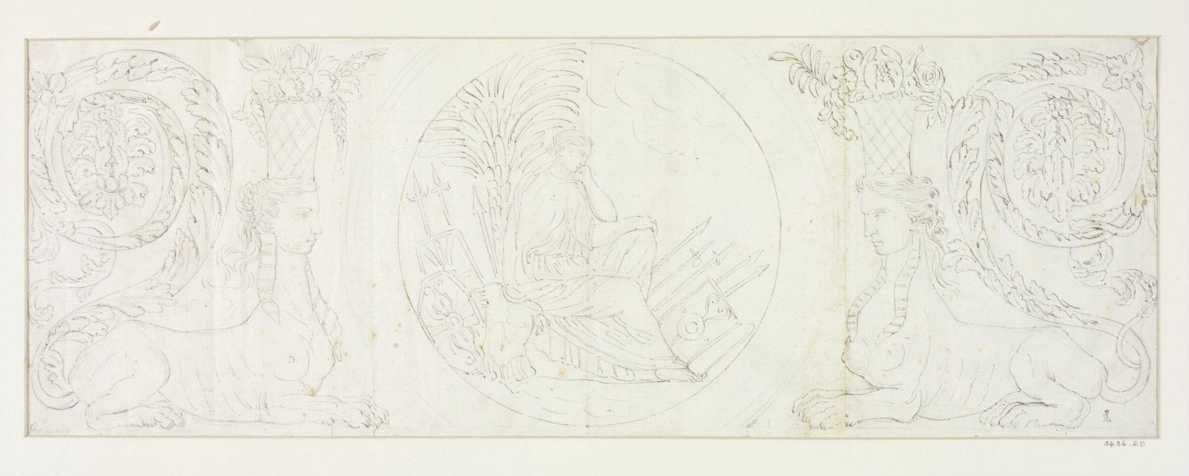 Drawing, Robert Adam, c. 1748-1792
