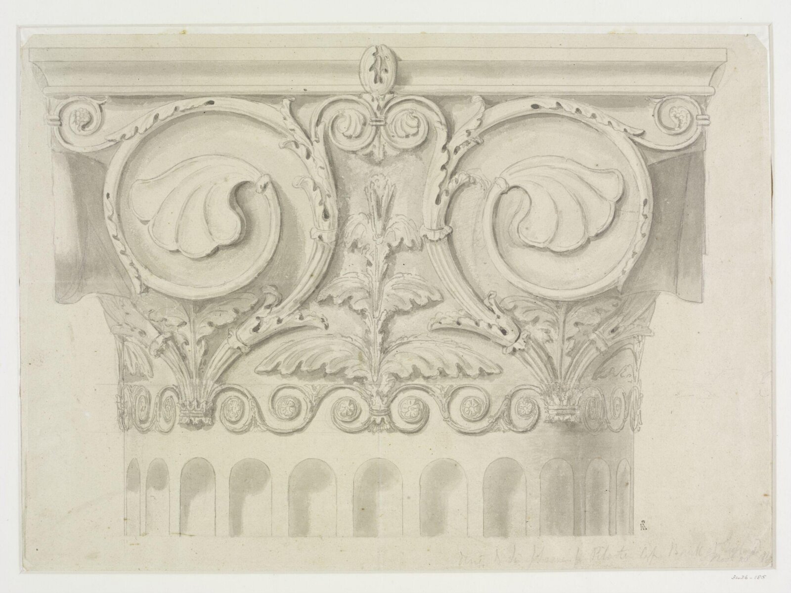 Drawing, John Soane, 1810