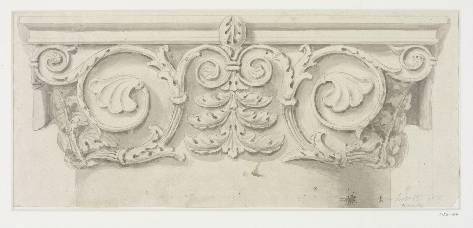 Drawing, John Soane, 1810