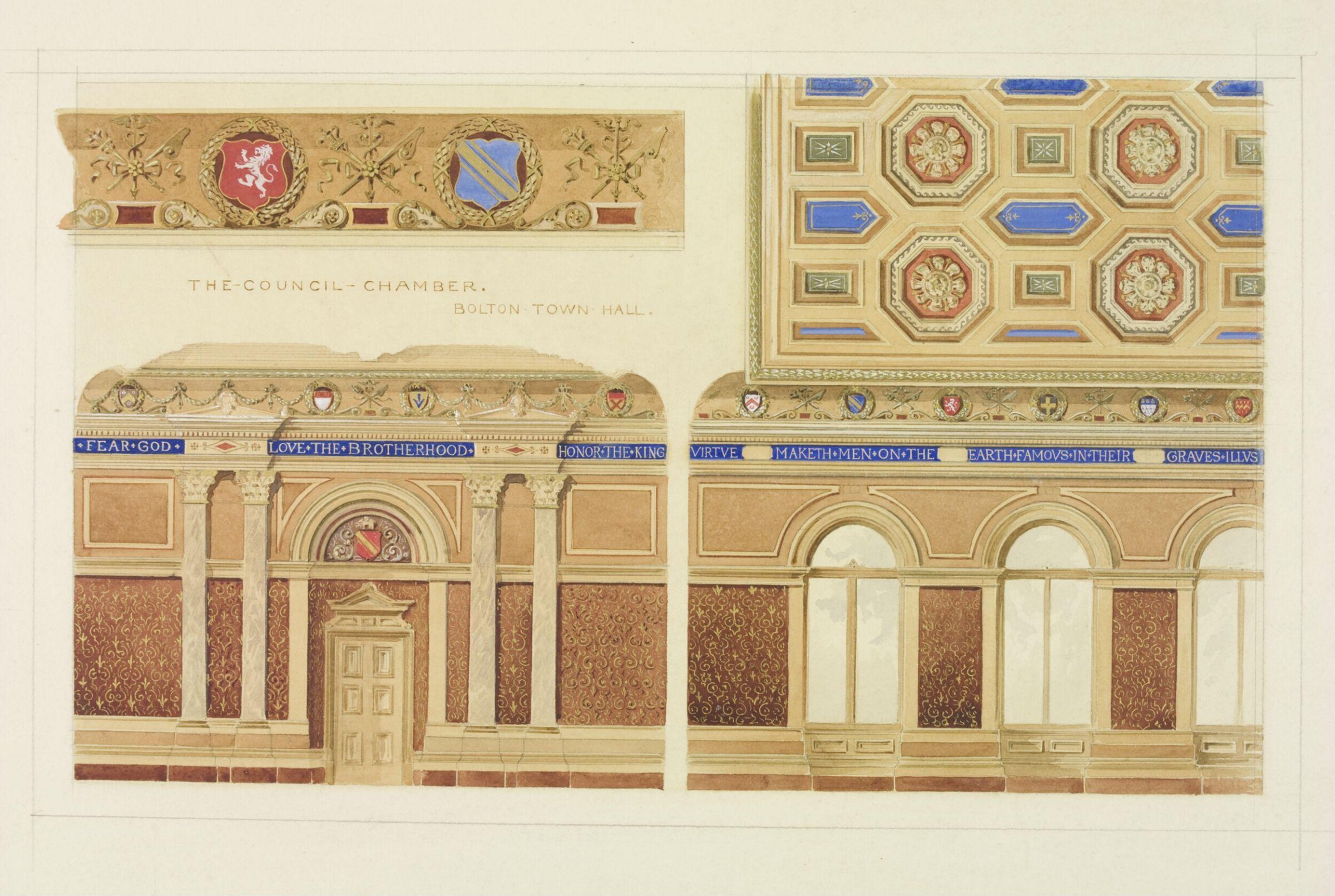 Drawing, John Gregory Crace, 1850-1880