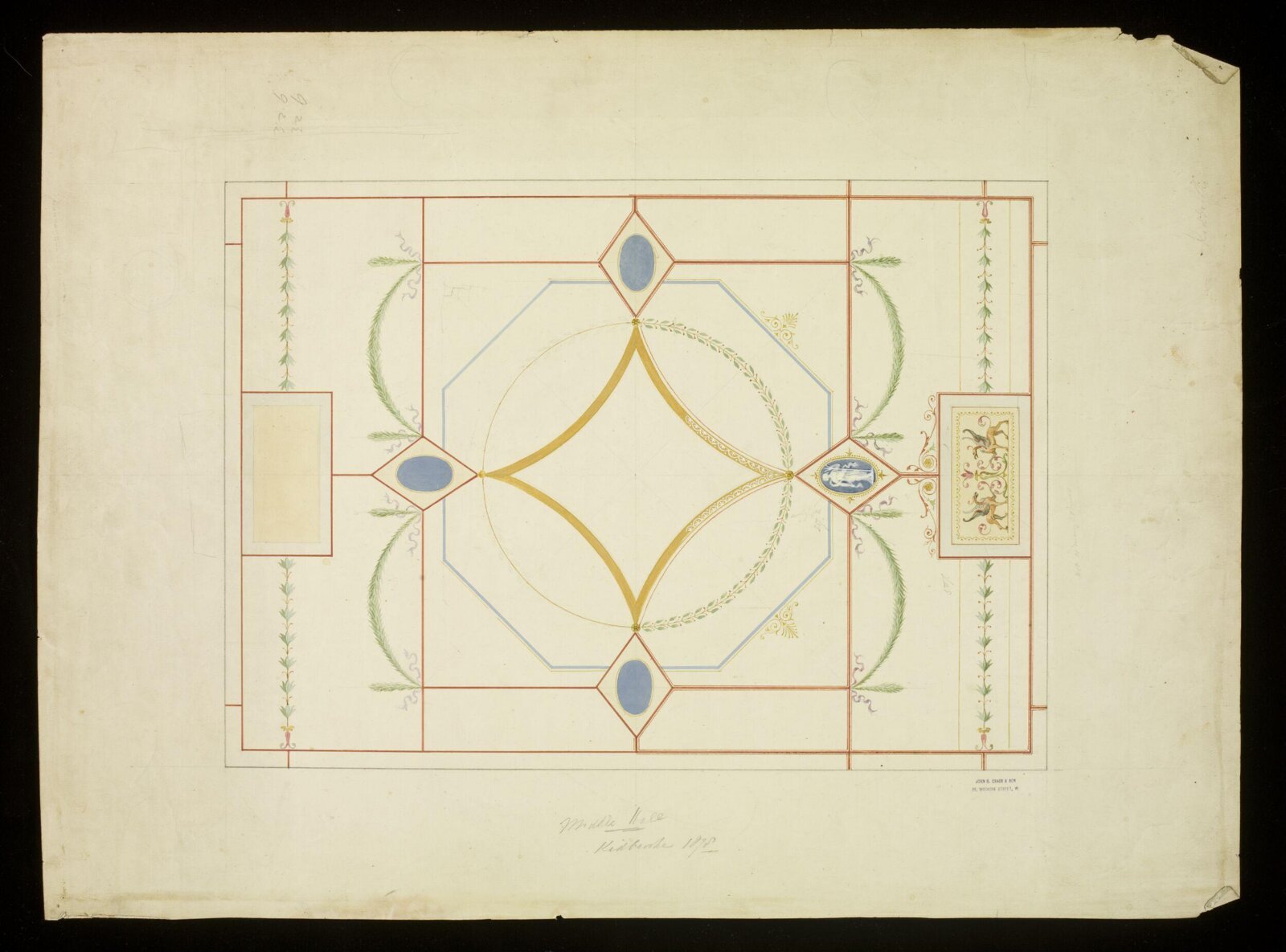Drawing, John Gregory Crace, 1878