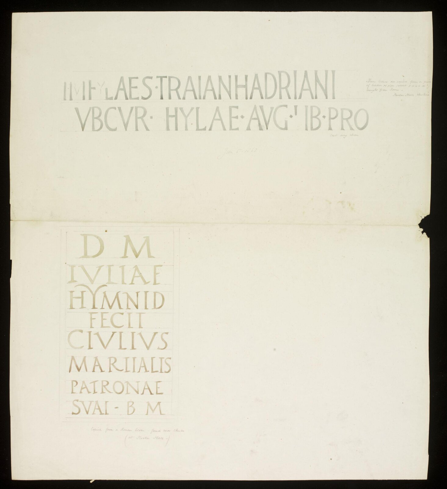 Drawing, John Gregory Crace, 1863
