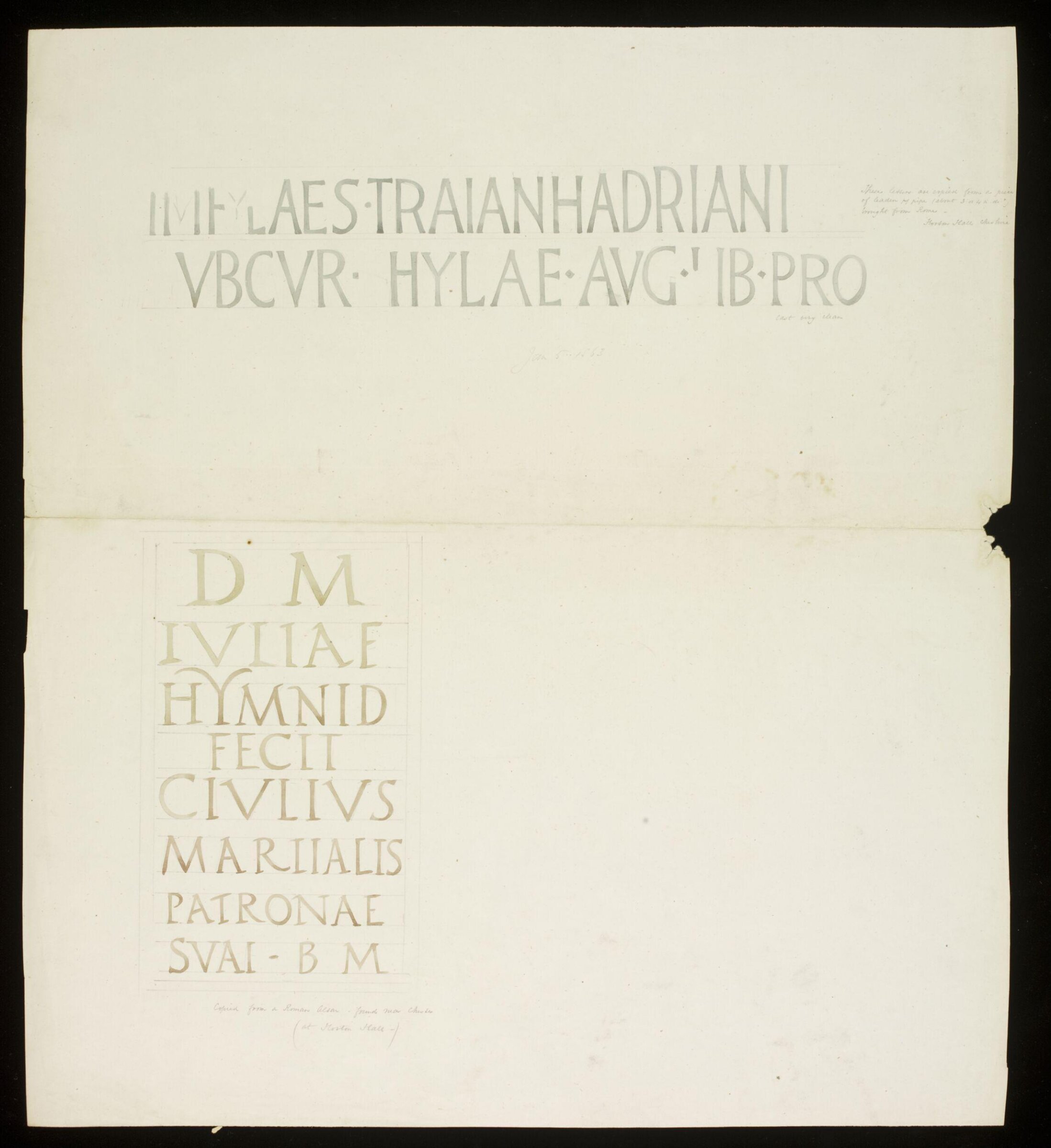 Drawing, John Gregory Crace, 1863