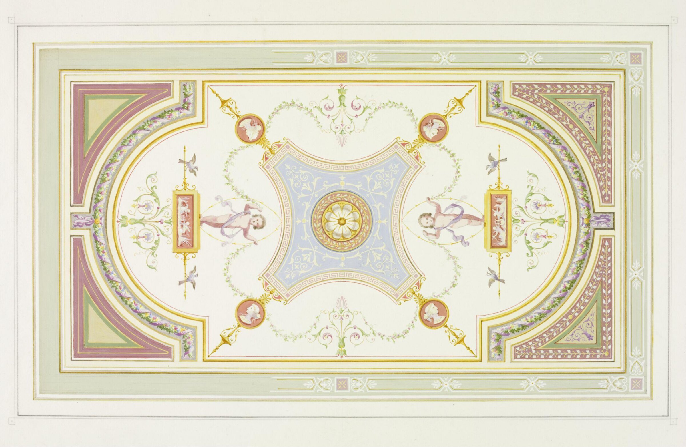 Drawing, John Gregory Crace, 1850-1880