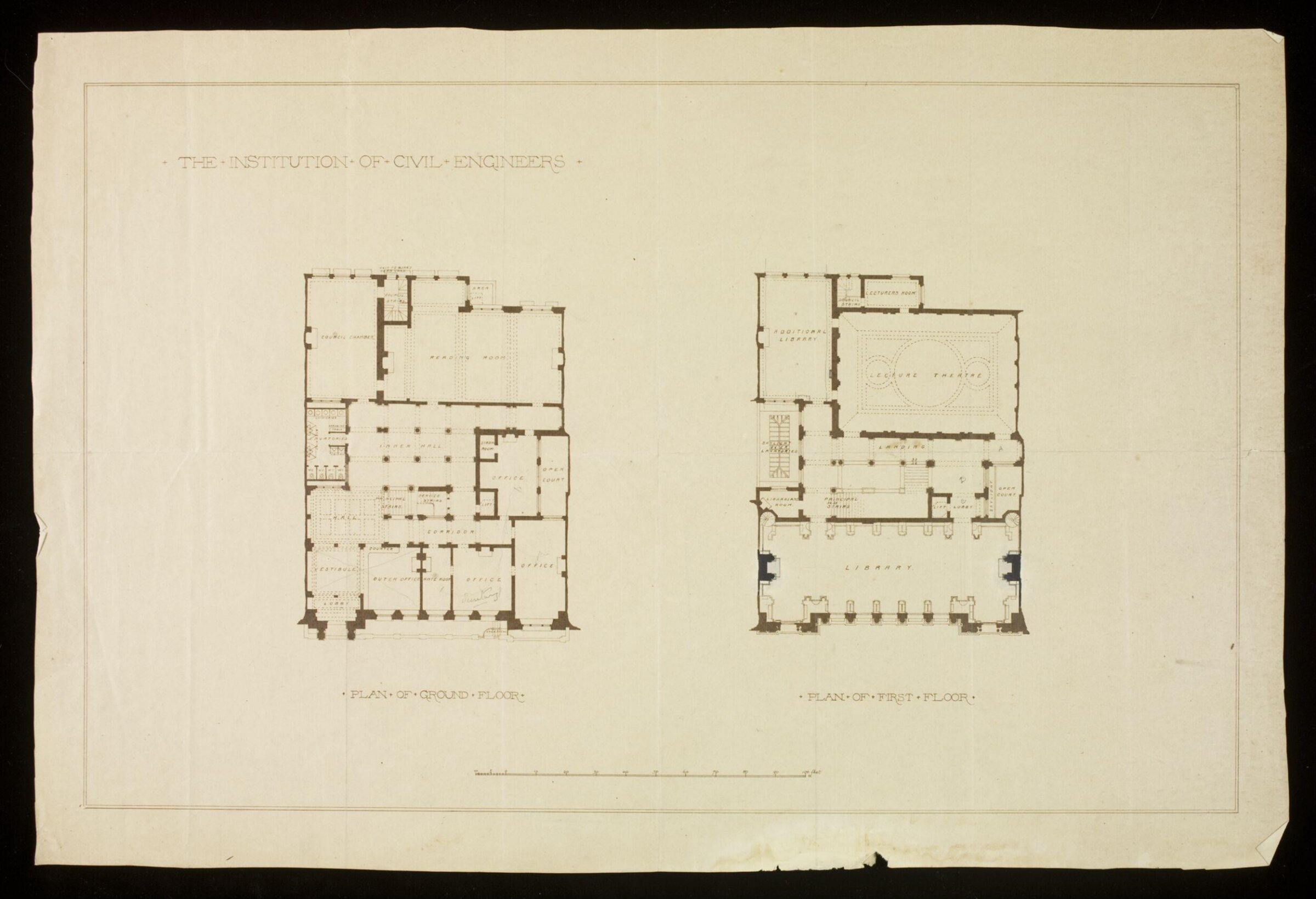 Decoration of the Institution of Civil Engineers, John Gregory Crace, 1894