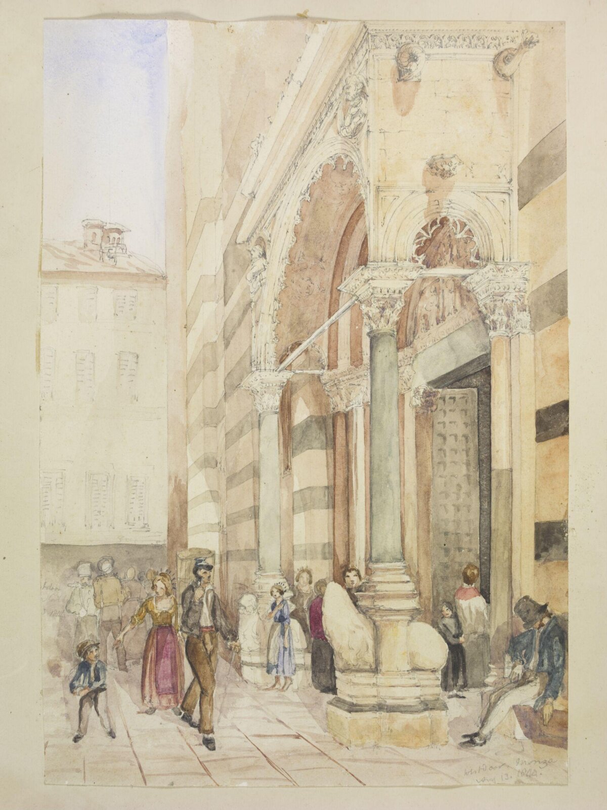 West Door, Monza Cathedral, Pollen, 13 August 1844