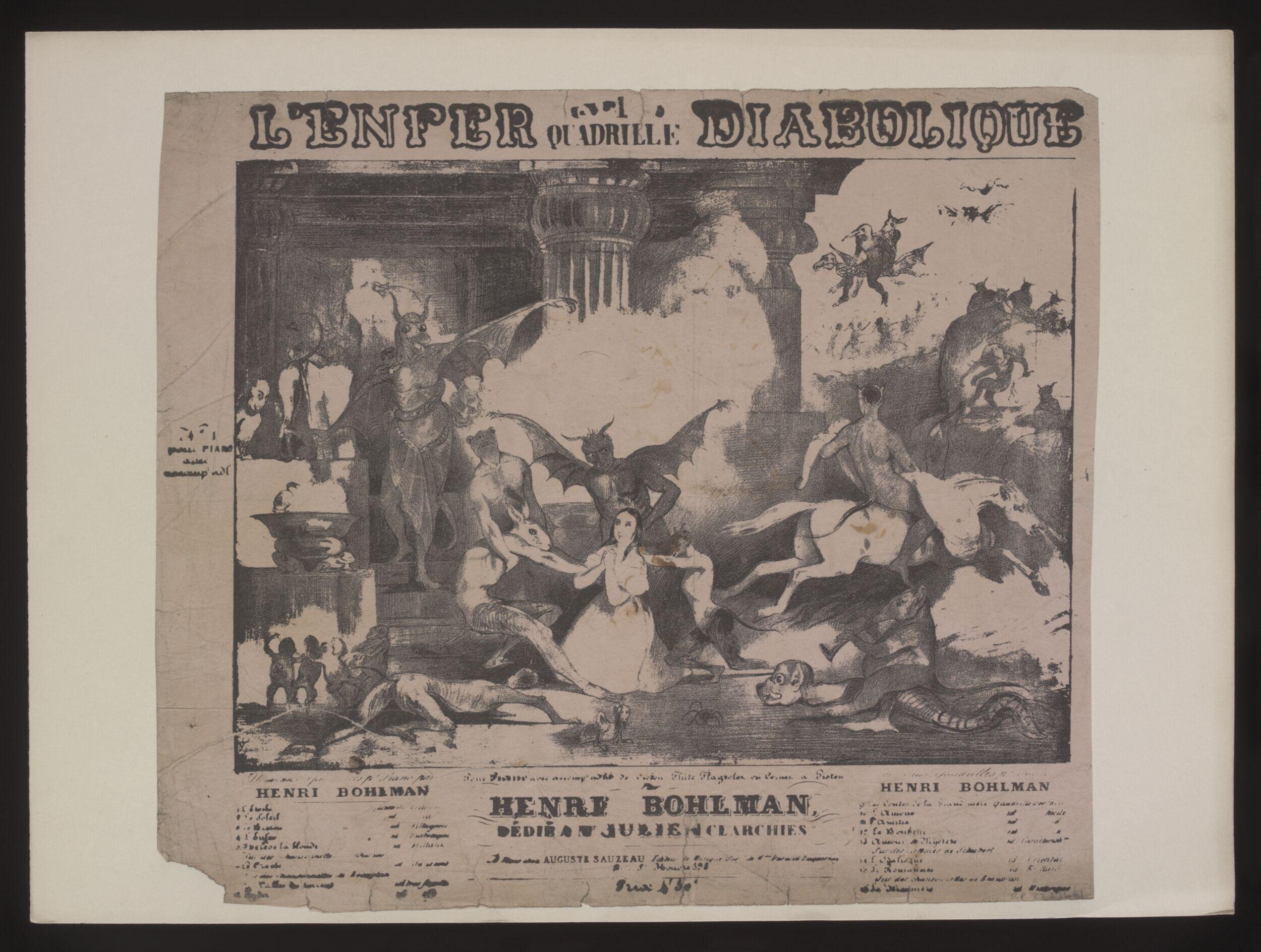L'enfer quadrille diabolique by Bohlman-Sauzeau, Henri