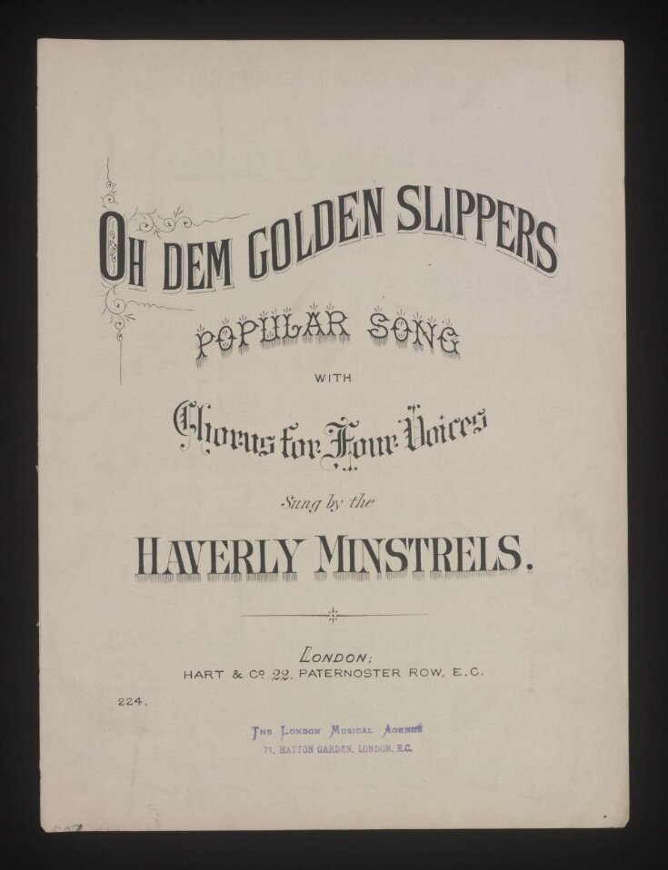 jorden Edition Pak at lægge Oh Dem Golden Slippers | Bland, James A. | V&A Explore The Collections