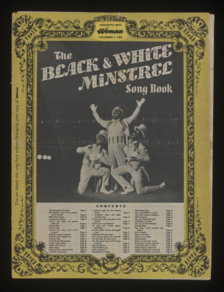 The Black and White Minstrel Song Book image