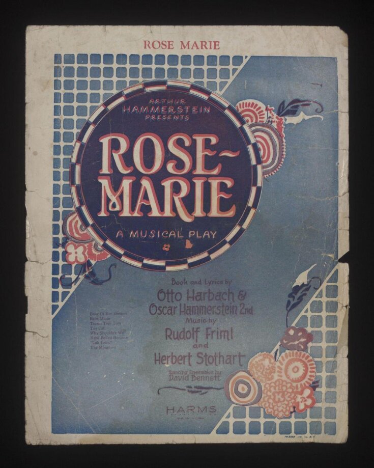 Rose-Marie | Harbach, Otto Abels | Hammerstein, Oscar II | Friml ...