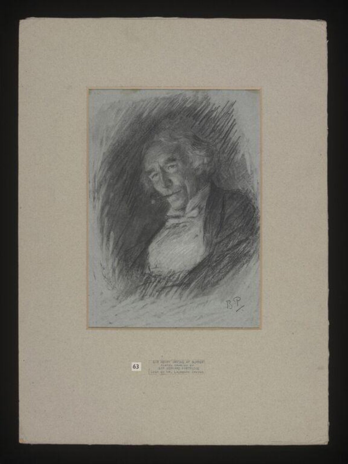 Sir Henry Irving at Supper, John Bernard Partridge, ca. 1900