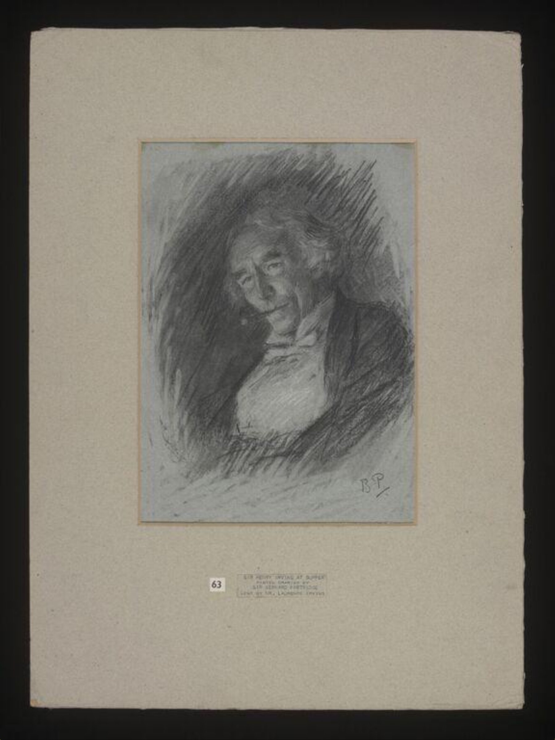 Sir Henry Irving at Supper, John Bernard Partridge, ca. 1900