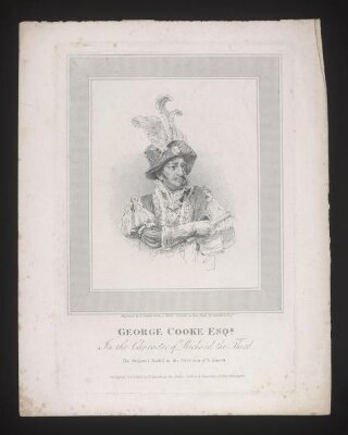 George Cooke Esqr./In the Character of Richard the Third