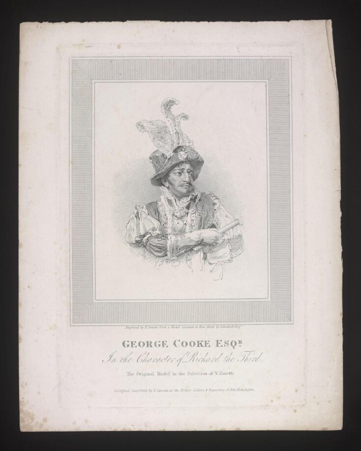 George Cooke Esqr./In the Character of Richard the Third top image