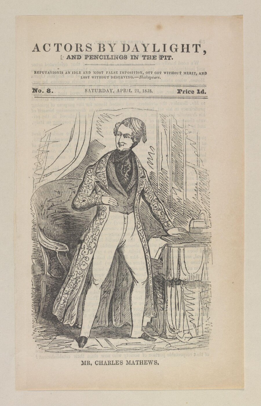 unknown, Mr. Charles Mathews