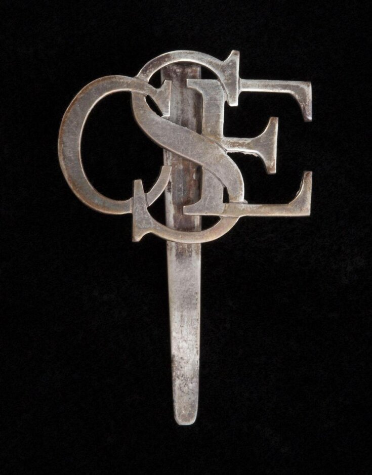 Stick pin for uniforms issued to members of the Combined Services Entertainment Unit  top image