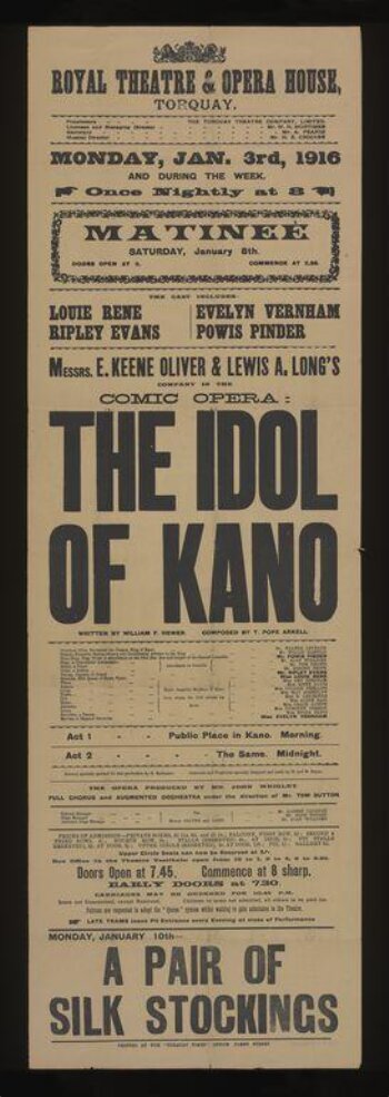 The Idol of Kano poster