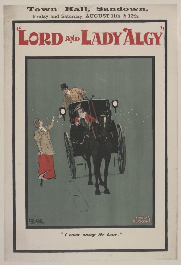 Town Hall Sandown poster Morrow, Albert V&A Explore The Collections