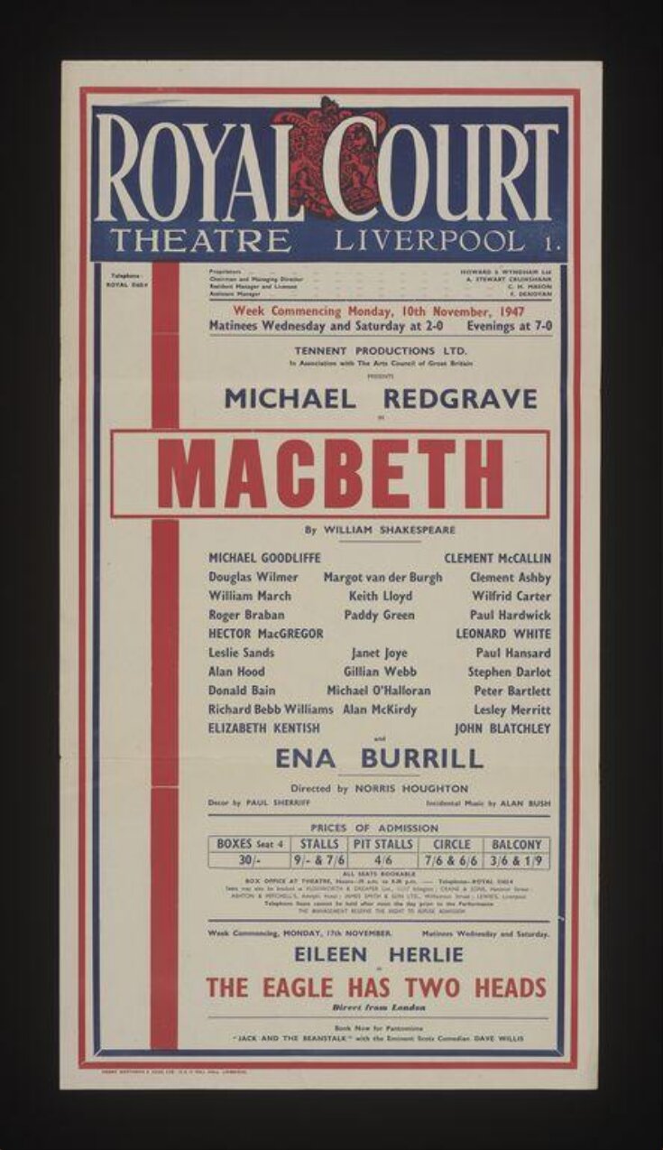 Macbeth, Royal Court Theatre, Liverpool image