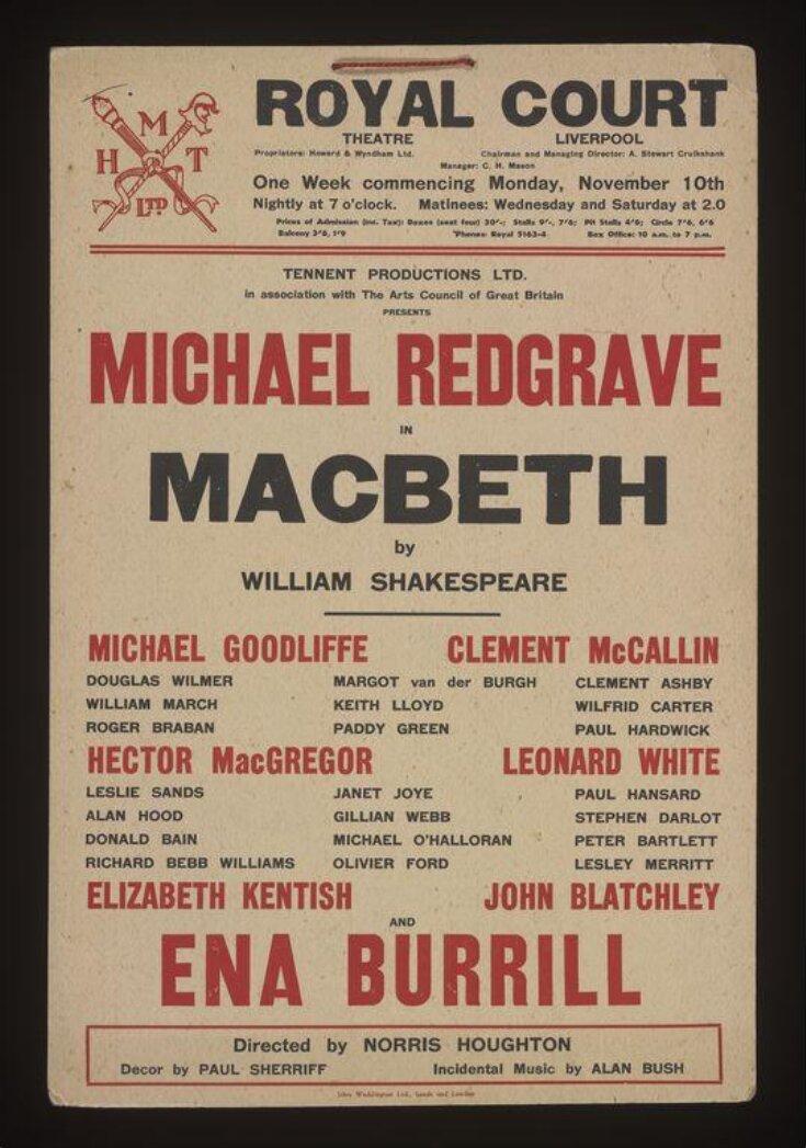 Macbeth, Royal Court Theatre, Liverpool image