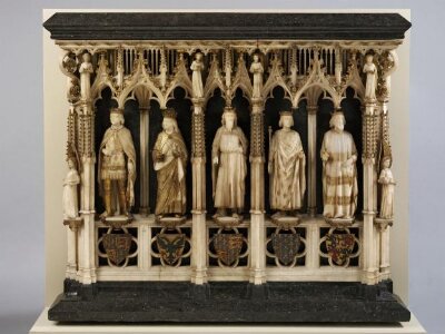 Model for the proposed restoration of the monument to Queen Philippa of Hainault, George Gilbert Scott, about 1850-1