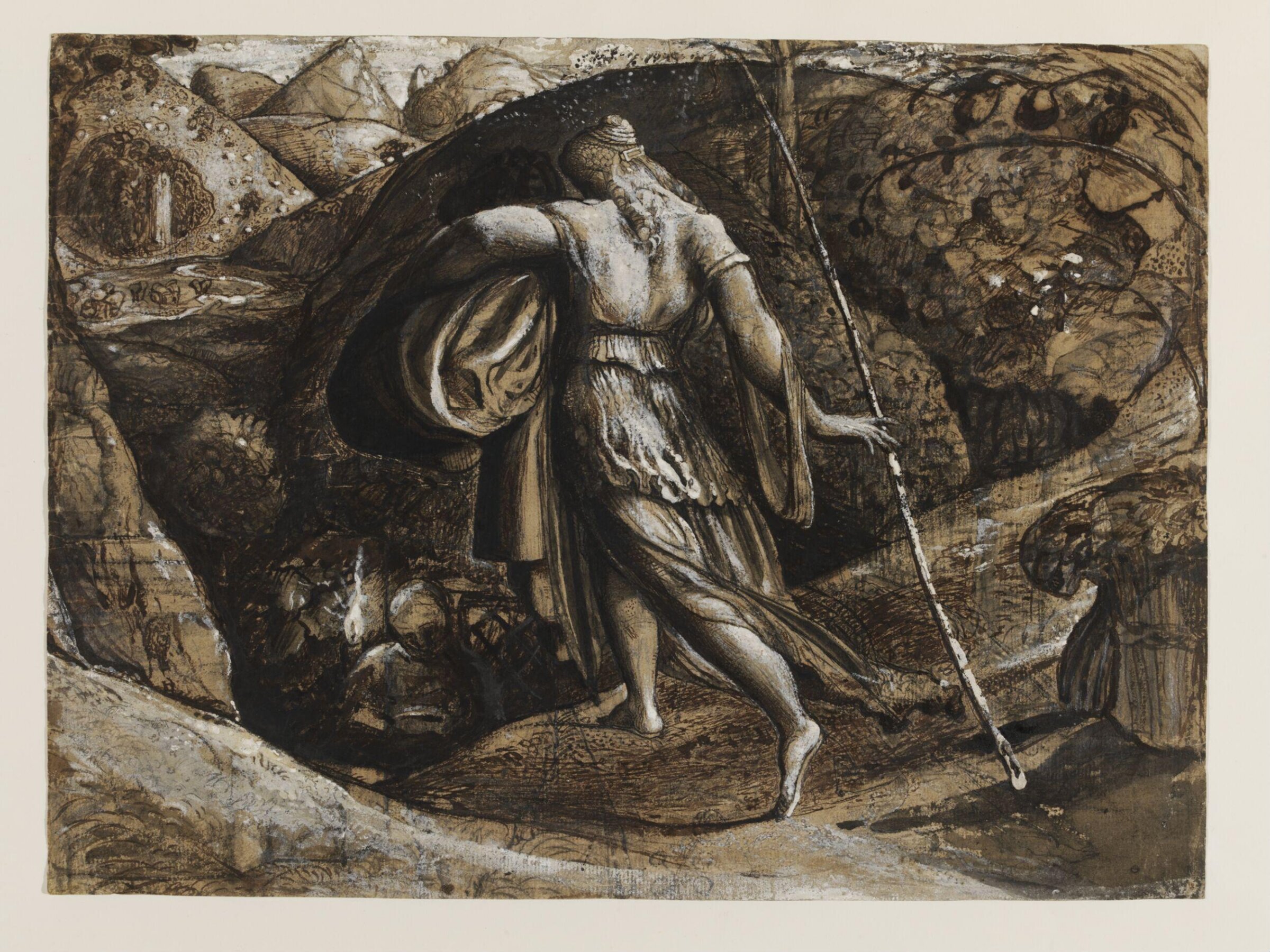 Ruth returned from Gleaning, Samuel Palmer, ca. 1828