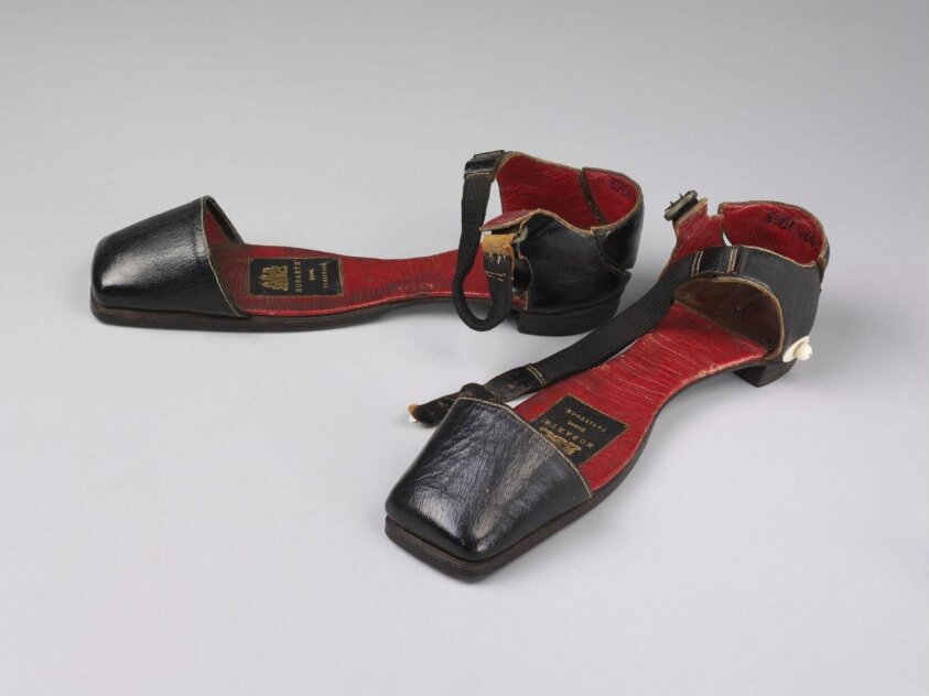 Pair of clogs (1851) by D.F. Robart