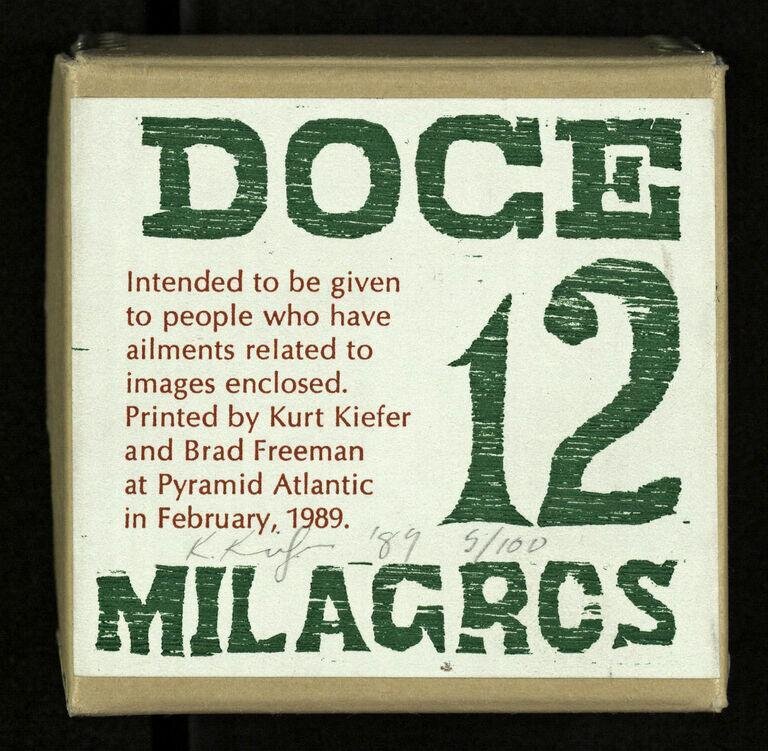 Doce milagros = 12 milagros : intended to be given to people who have ailments related to images enclosed