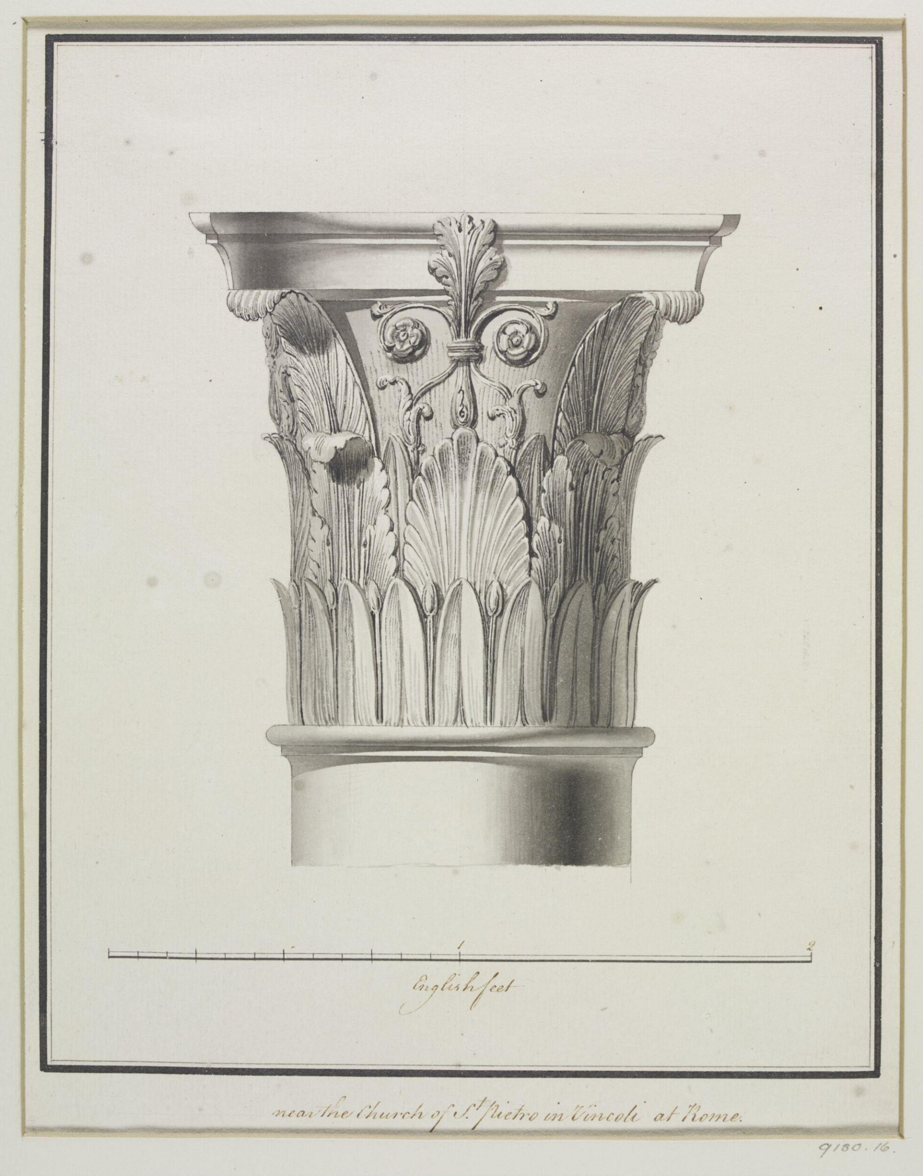 Drawing, Robert Adam, 1754-92