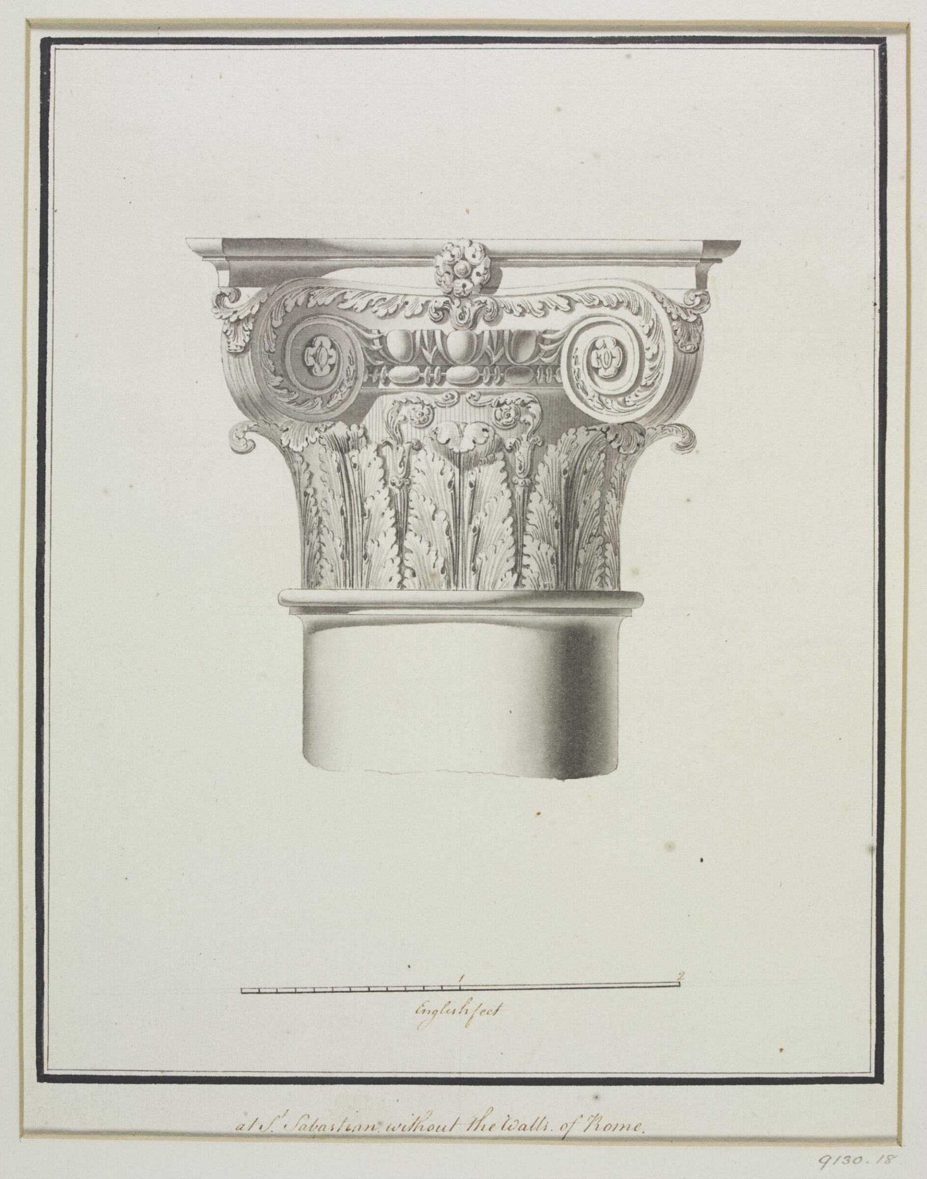 Drawing, Robert Adam, 1754-92