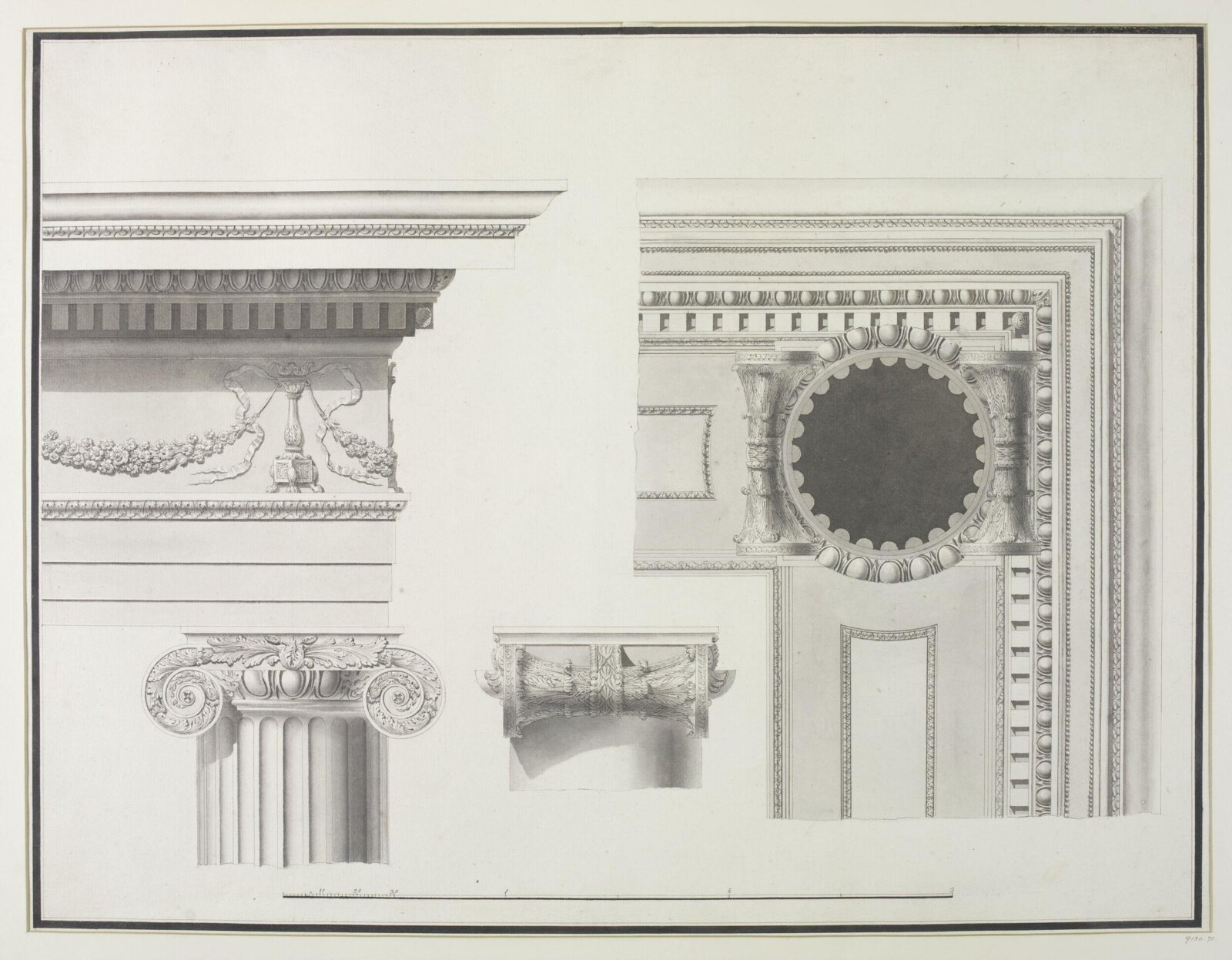 Drawing, Robert Adam, 1754-92