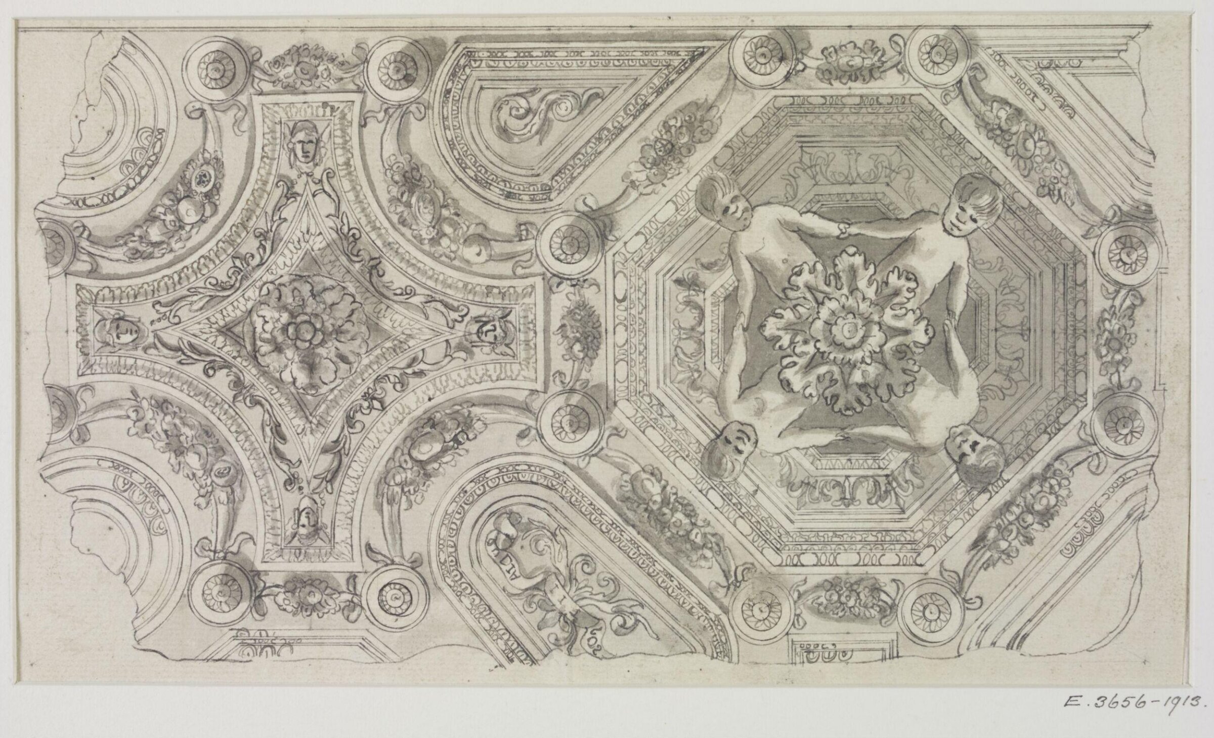 Design for a ceiling, James Gibbs, 1700-1749