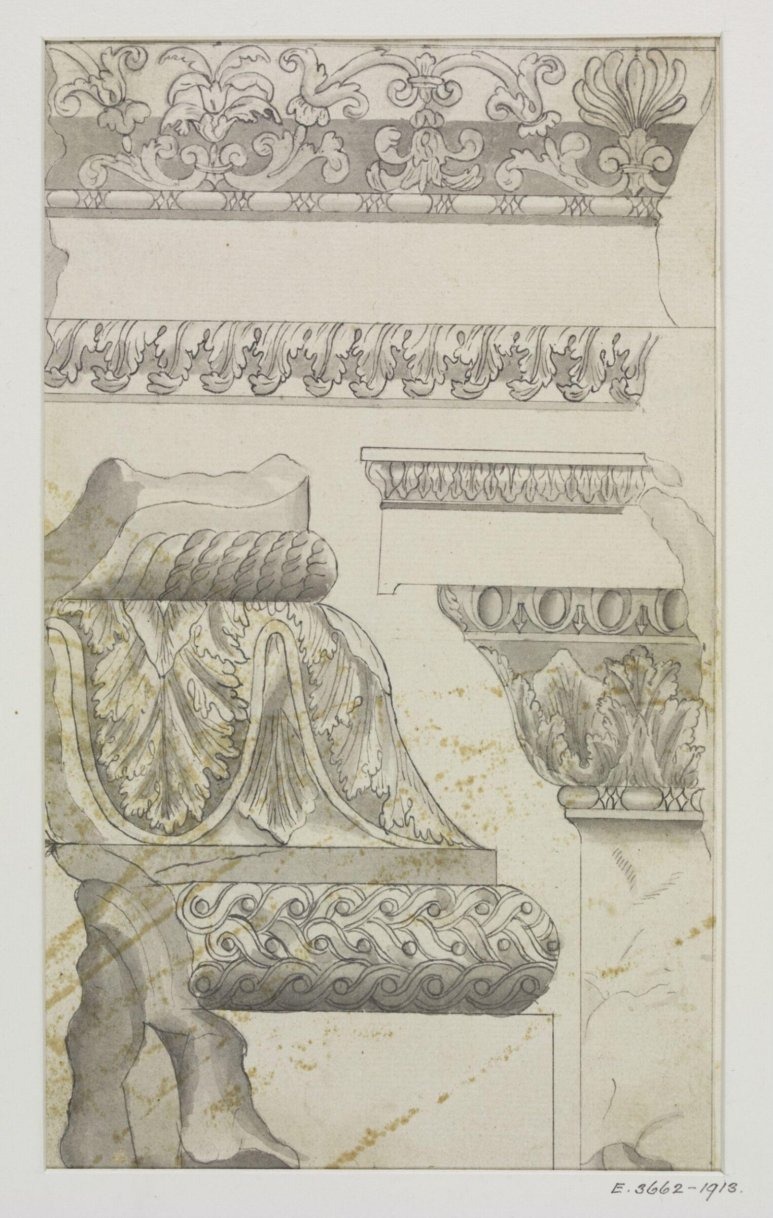 Drawing, James Gibbs, 1700-1749