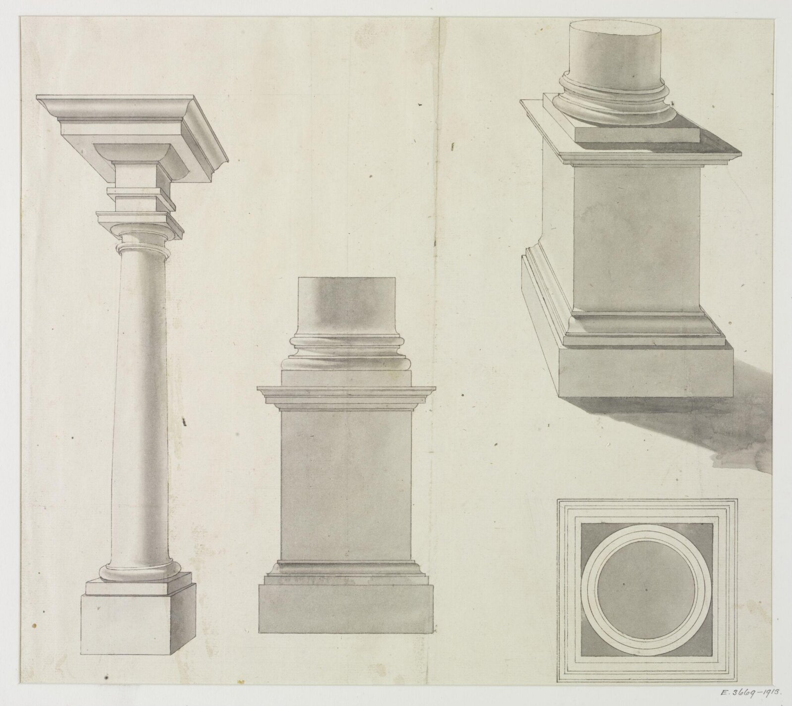 Drawing, James Gibbs, 1700-1749
