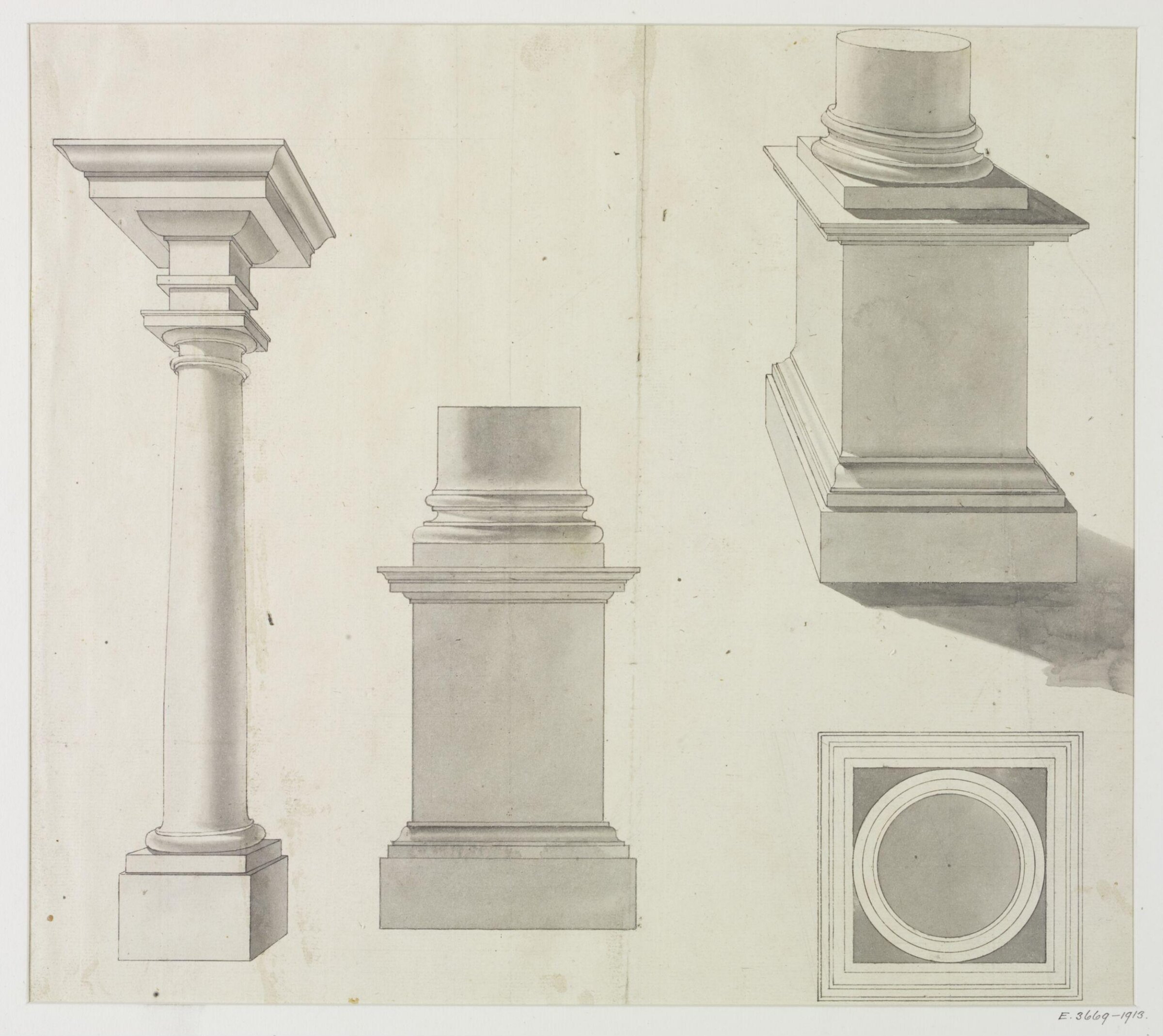 Drawing, James Gibbs, 1700-1749