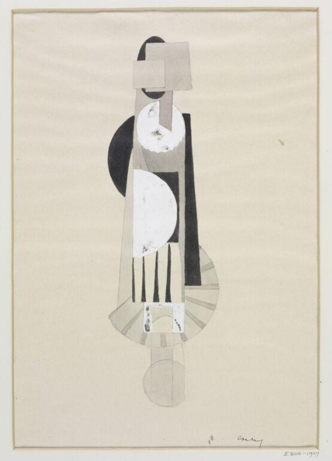 Drawing, Joseph Csaky, 1919