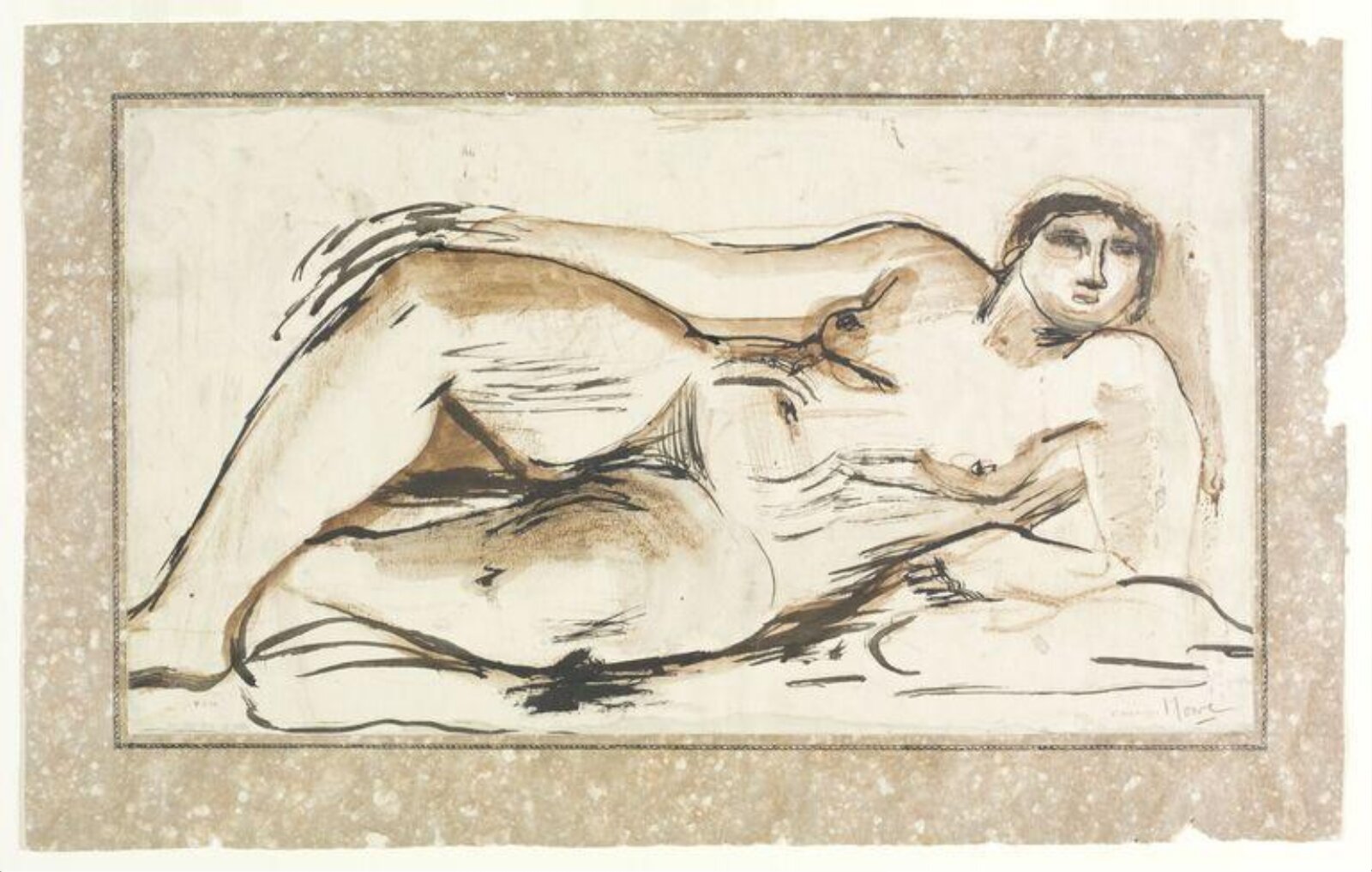Reclining Female Figure, Henry Spencer Moore, 1929