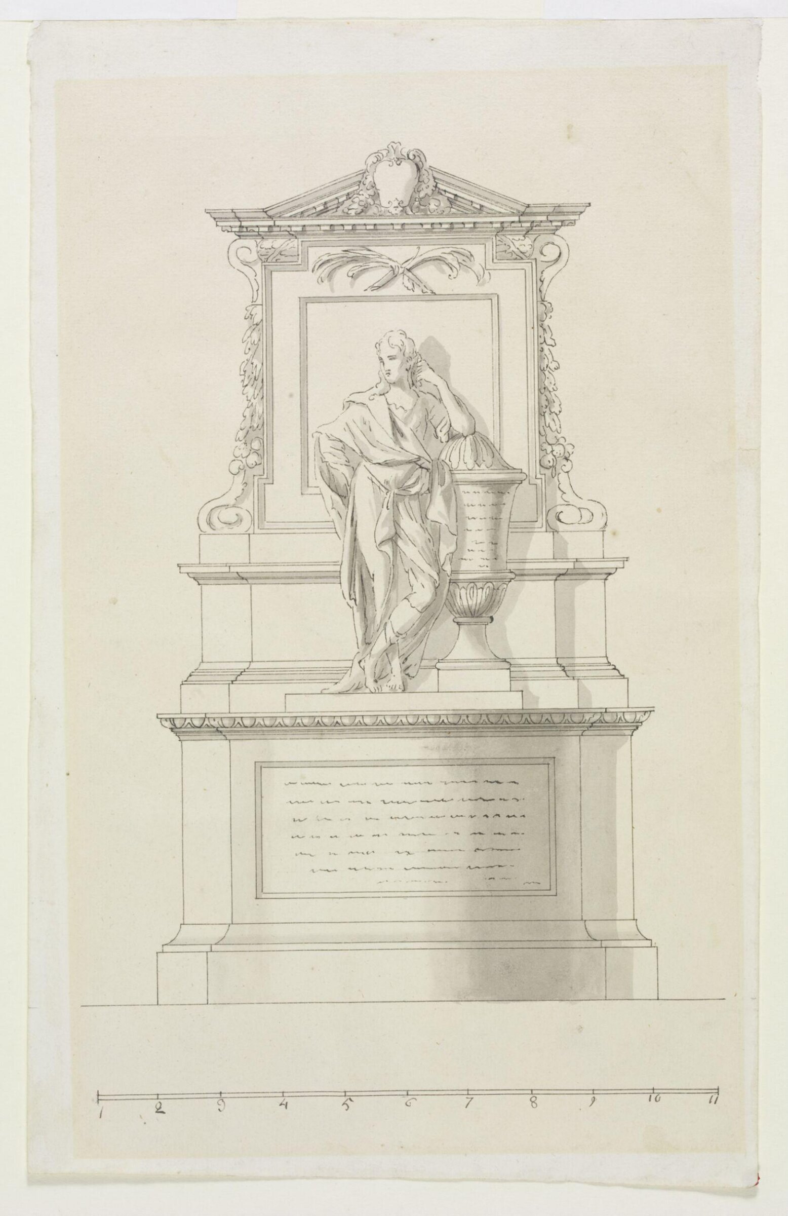 Drawing, James Gibbs, 1700-1749