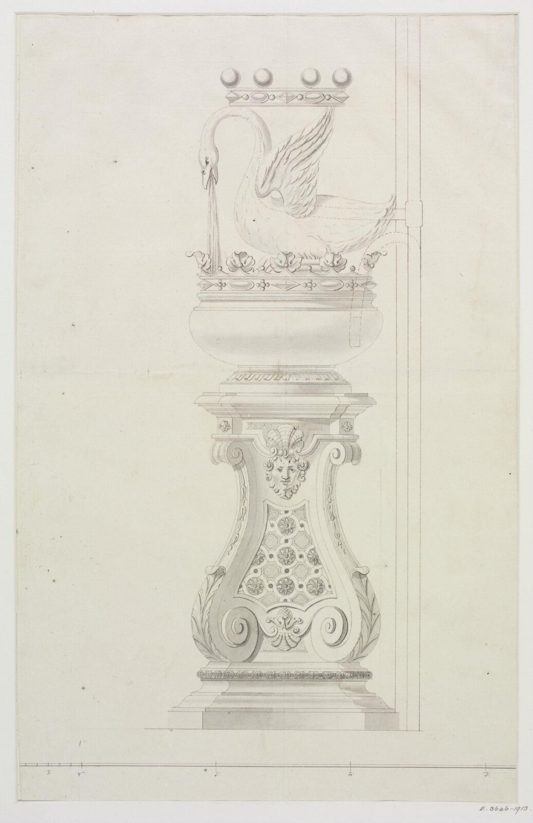 Drawing, James Gibbs, 1700-1749