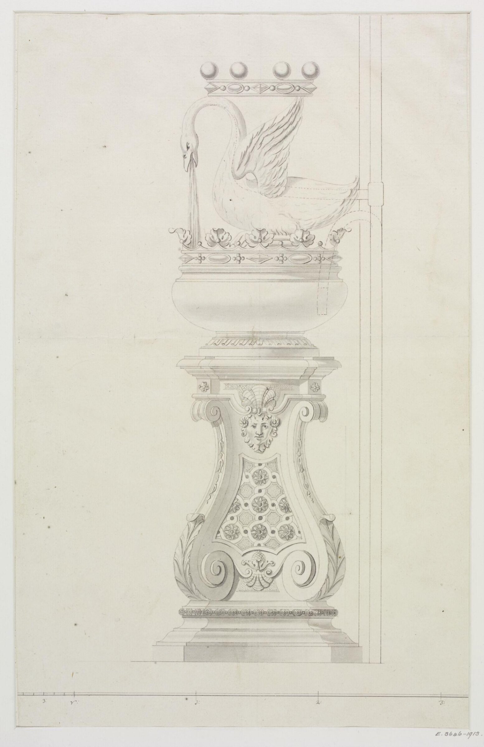 Drawing, James Gibbs, 1700-1749