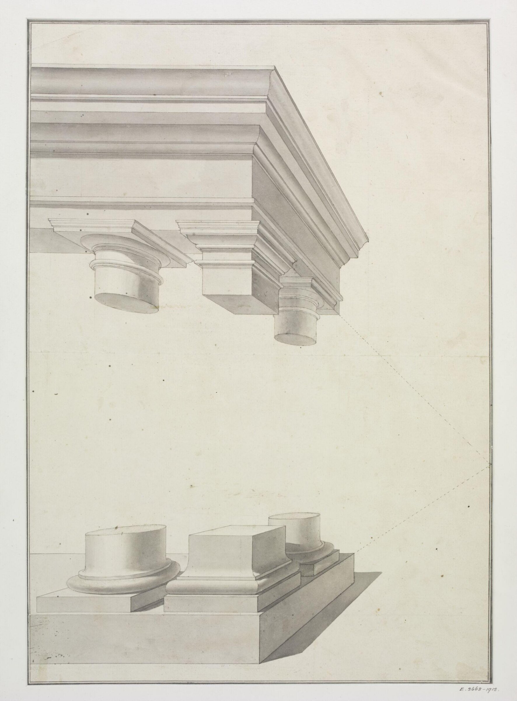 Drawing, James Gibbs, 1700-1749