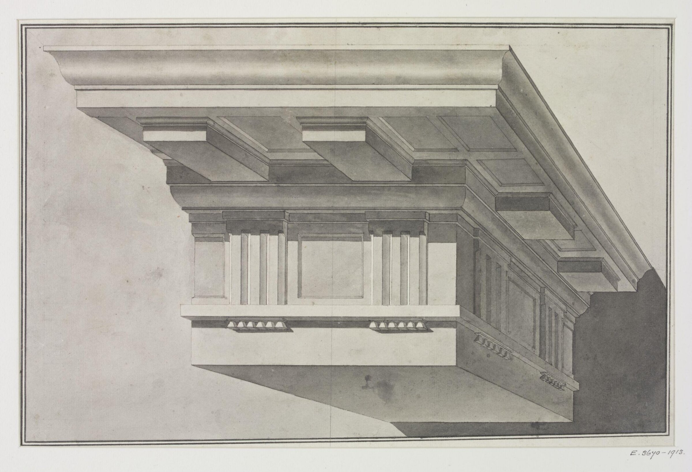 Drawing, James Gibbs, 1700-1749
