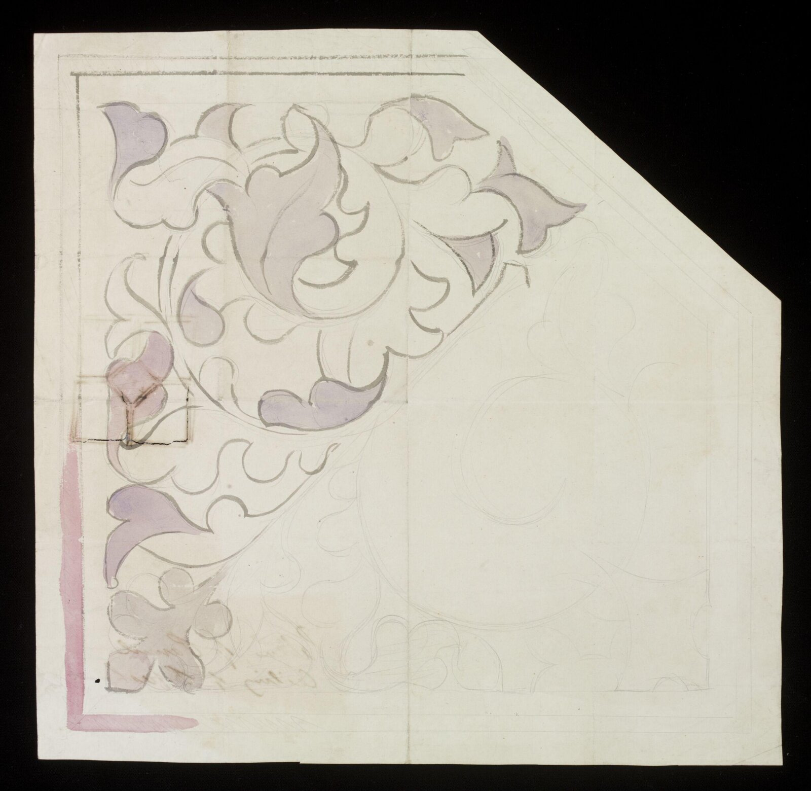 Drawing, A.W.N. Pugin, 1847