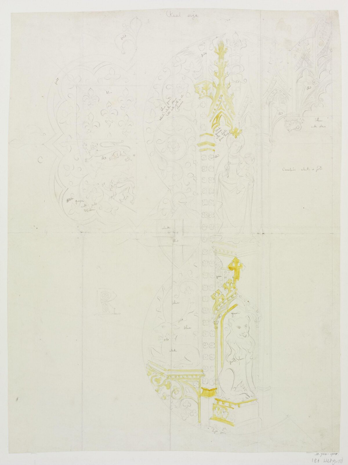 Drawing, A.W.N. Pugin, ca. 1844