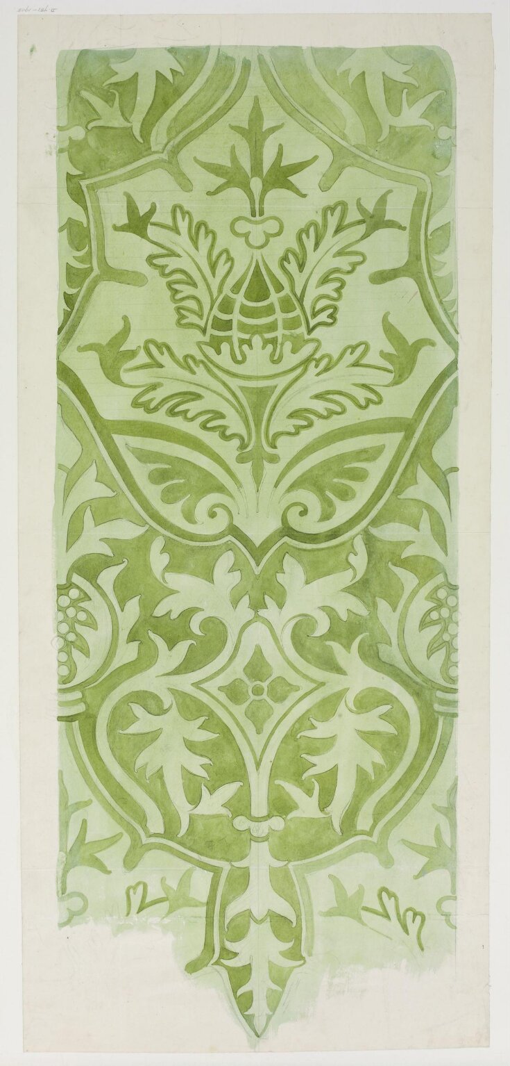 Design for wallpaper in Houses of Parliament top image