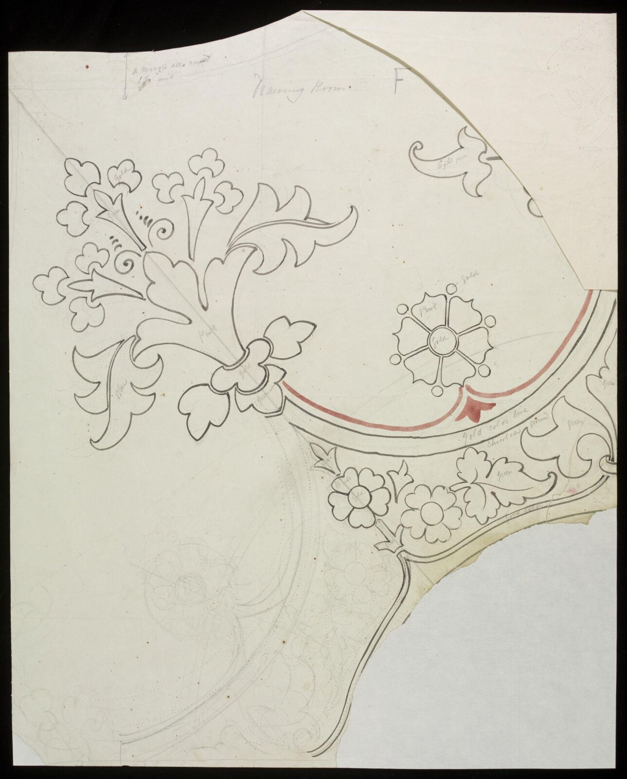 Drawing, A.W.N. Pugin, ок. конца 1840-х