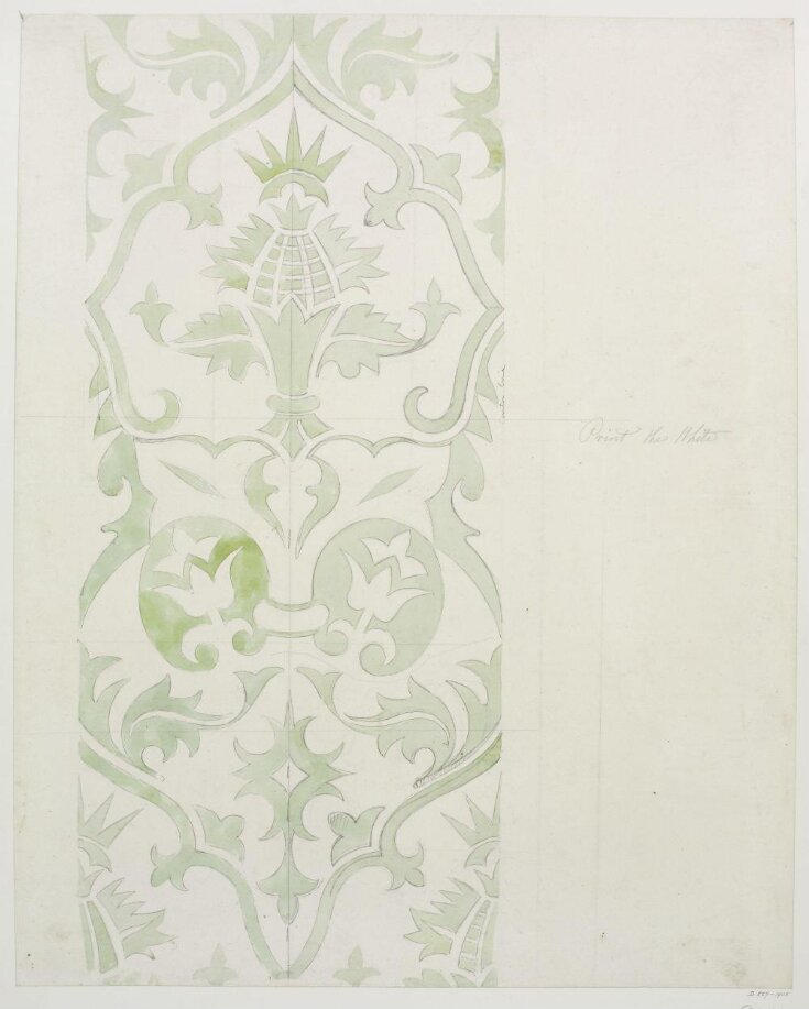 Design for wallpaper in the Houses of Parliament top image