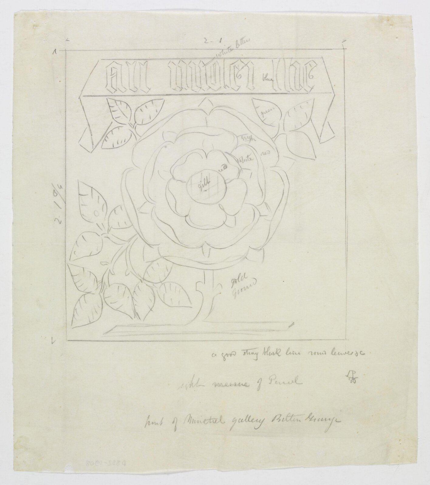 Drawing, A.W.N. Pugin, ca. 1846-1848